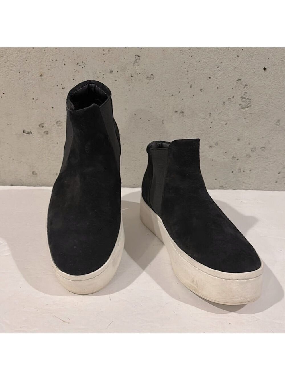 Vince Black Suede Slip-On Sneaker - Size 7